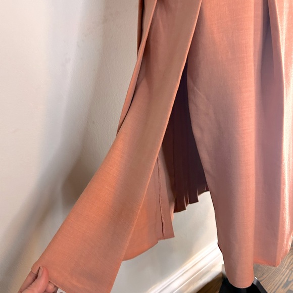 NWT ZARA Slit Pleated Midi Women's Kilt with Buckle Fasteners  SZ XS - Picture 10 of 13